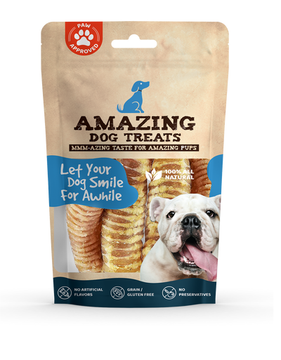 12"  Beef Trachea Chews Amazing Dog Treats