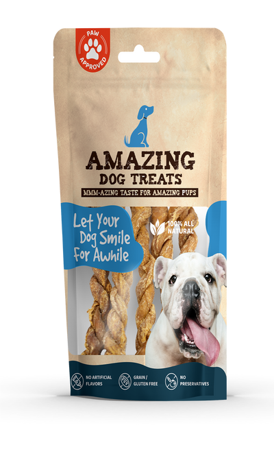 Lamb Bully Sticks Twists - 8-10 Inch Amazing Dog Treats