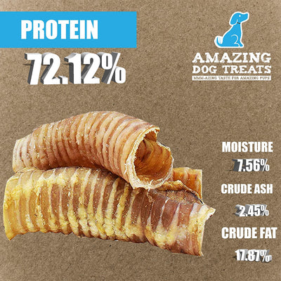 12"  Beef Trachea Chews Amazing Dog Treats