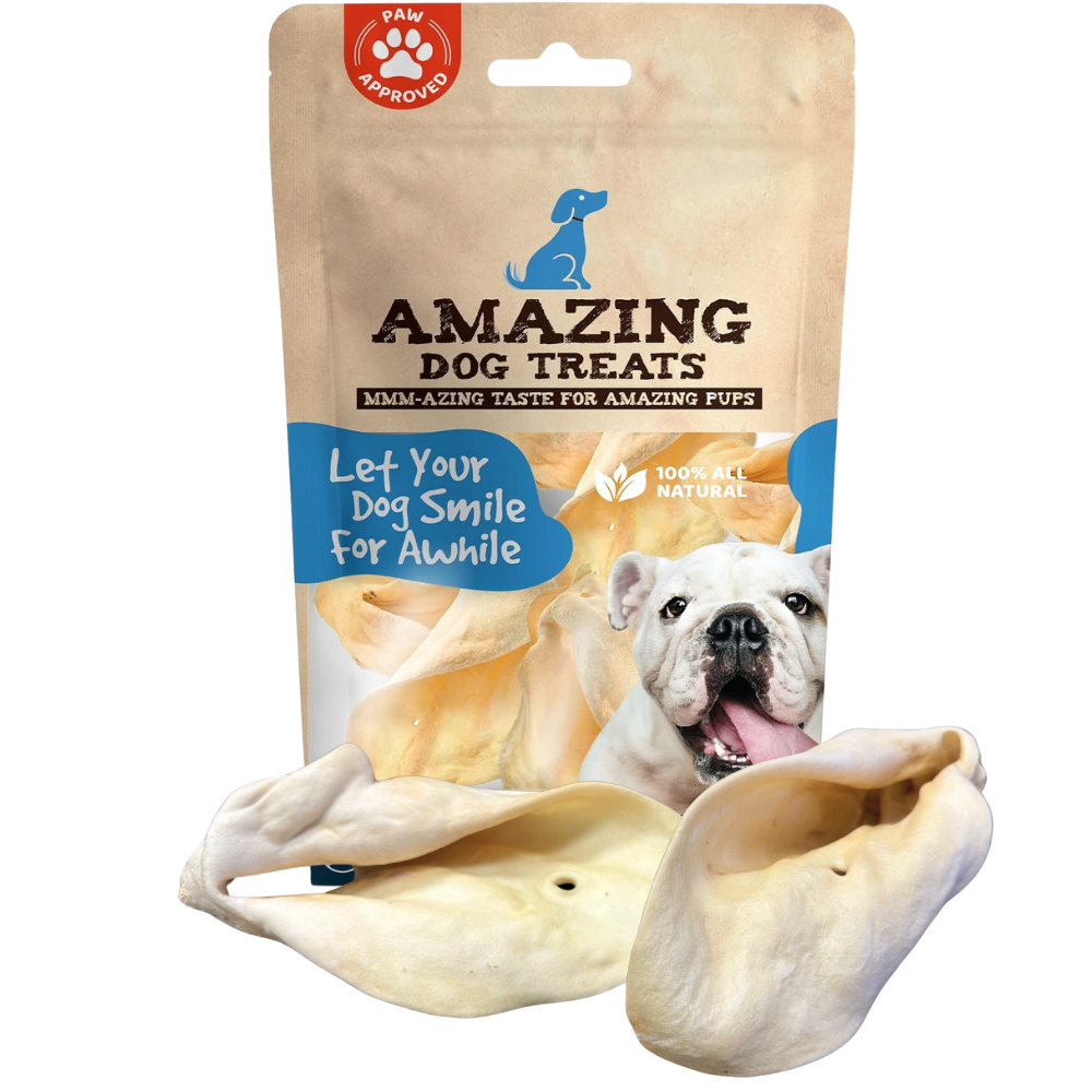 Premium Thick-Cut Cow Ears Amazing Dog Treats