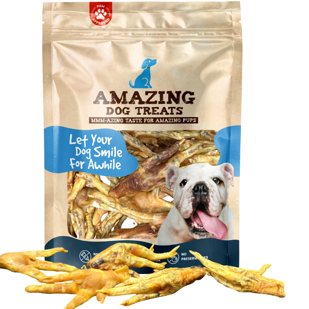 Amazing Dog Treats - Grade A Chicken Feet Dog Treats Amazing Dog Treats