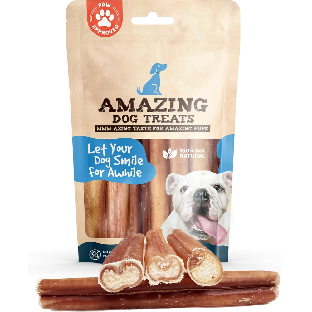 6" Thick Bully Sticks Amazing Dog Treats