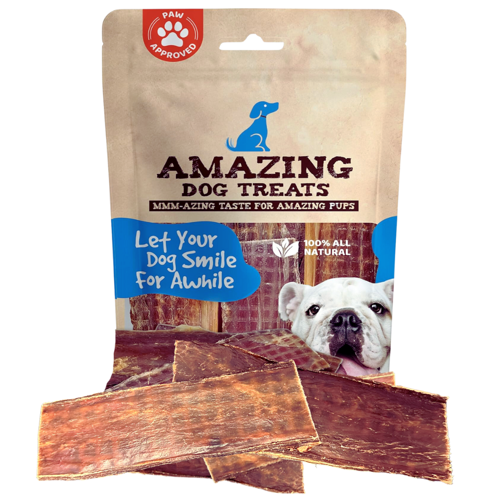 Beef Esophagus Jerky for Dogs (6 Inch ) - Beef Gullet Dog Chews - Beef Esophagus Dog Treats Amazing Dog Treats