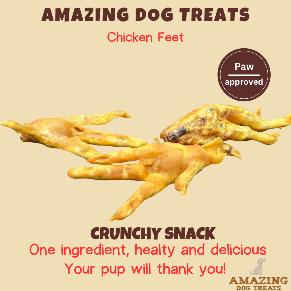 Amazing Dog Treats - Grade A Chicken Feet Dog Treats Amazing Dog Treats