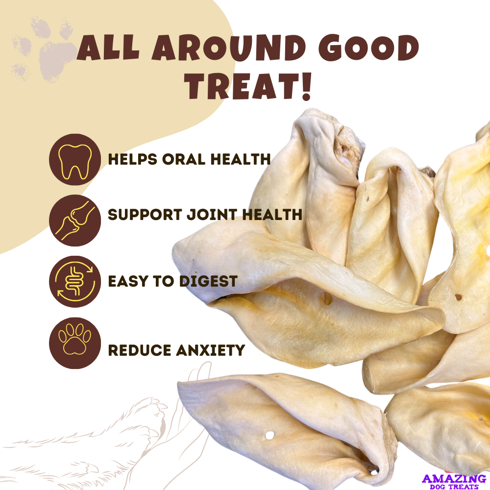 Premium Thick-Cut Cow Ears Amazing Dog Treats