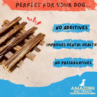 6'' Beef Gullet Sticks Amazing Dog Treats
