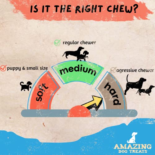 5-6" Mega Thick Beef Cheek Rolls - Safe Rawhide Alternative Dog Chew Amazing Dog Treats