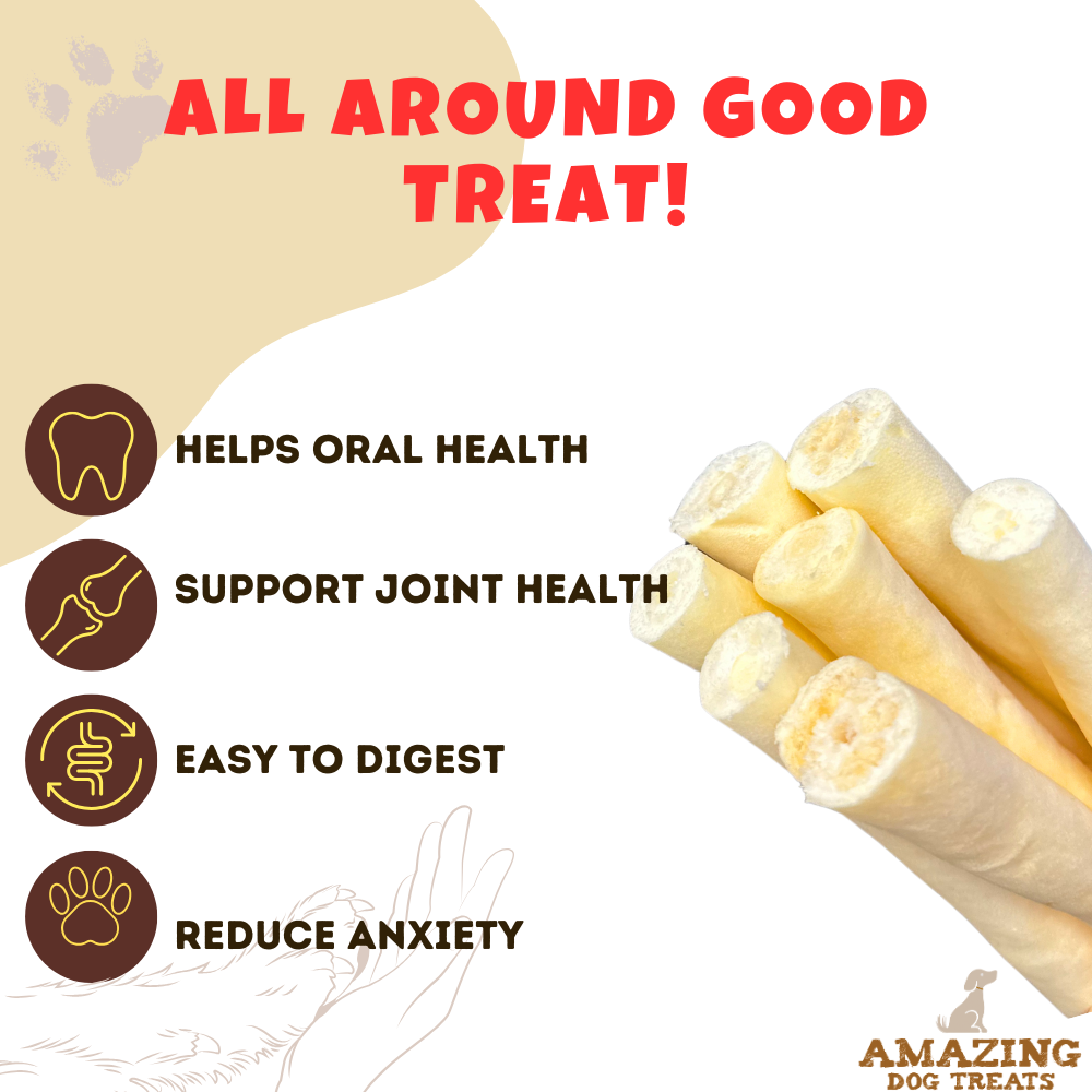 6" Cow Tails for Dogs (Regular, Thick, and Bone) Amazing Dog Treats