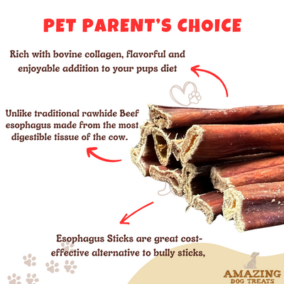 6'' Beef Gullet Sticks Amazing Dog Treats