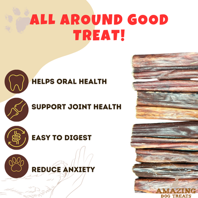 6'' Beef Gullet Sticks Amazing Dog Treats
