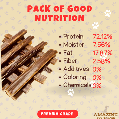 6'' Beef Gullet Sticks Amazing Dog Treats
