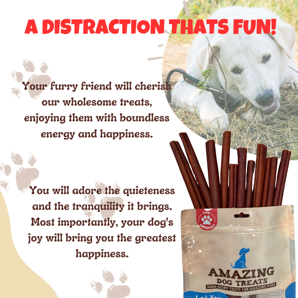 6'' Beef Collagen Sticks Amazing Dog Treats
