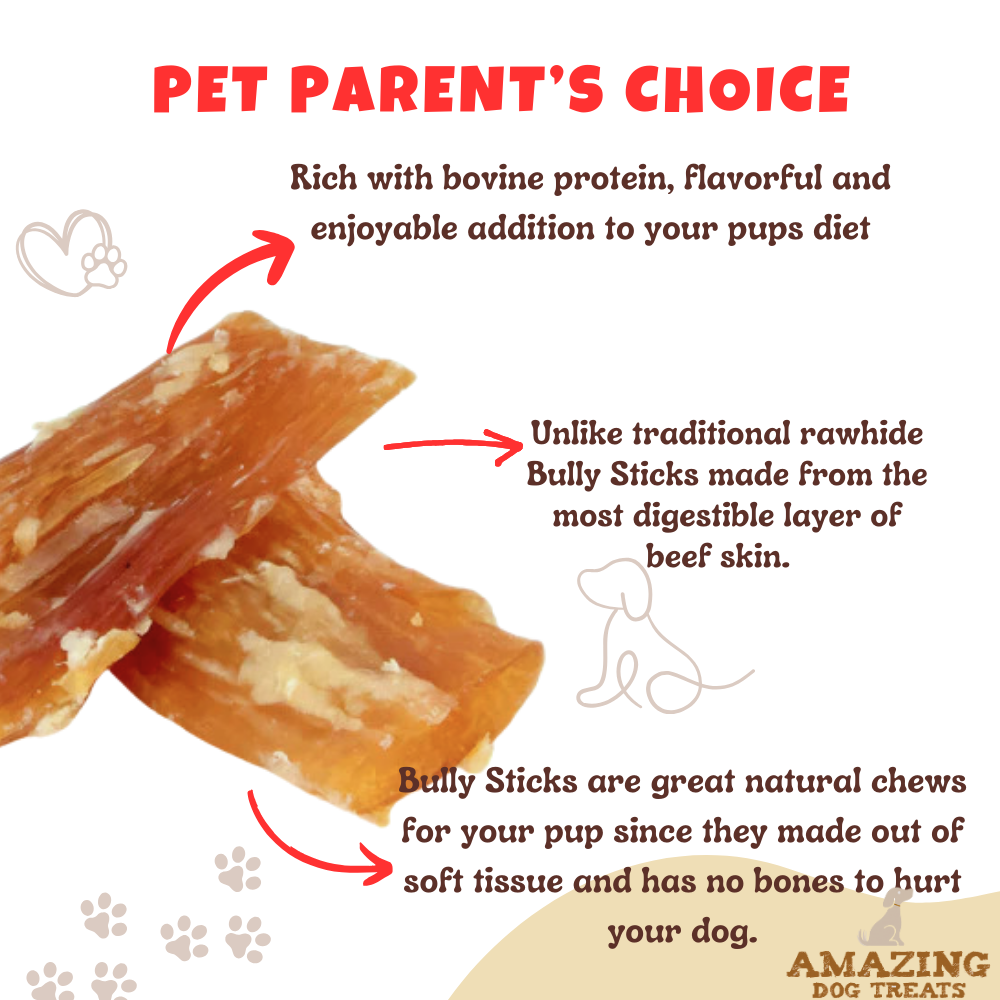 Amazing Dog Treats - 6" Backstrap Tendon Chews Amazing Dog Treats
