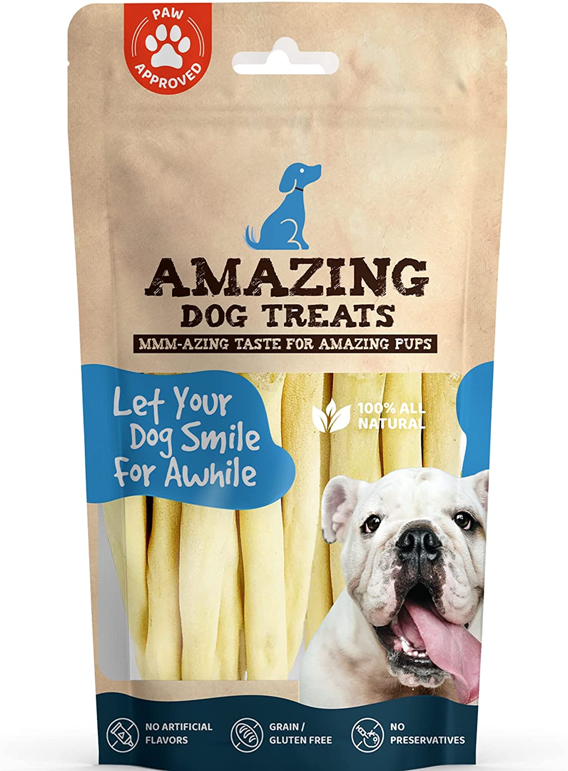 12" Thick Bull Tail Amazing Dog Treats